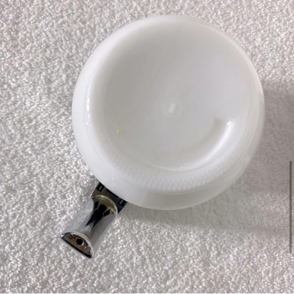 Vintage Spice Of Life Pot A Crème White  Milk Glass Flip Top Creamer - Picture 8 of 11